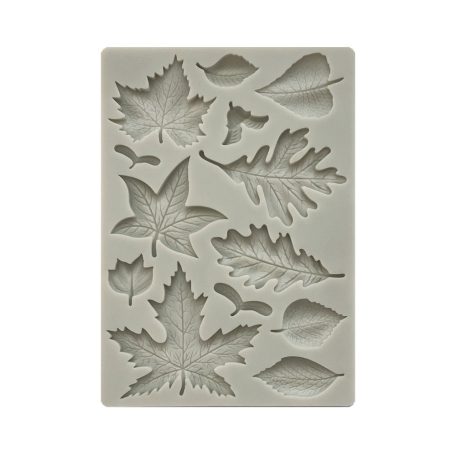 Stamperia Szilikon öntőforma A5 - Woodland - leaves - Silicon Mould (1 db)