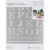 Martha Stewart Stencil - Detailed Monogram - Adhesive Stencil (1 csomag)