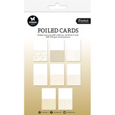   Studio Light Képeslap alap  - Folded cards gold foil Essentials nr.35 - Die Cut Block (1 csomag)