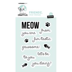   Studio Light Szilikonbélyegző - Meow Friendz nr.562 - Clear Stamps (1 csomag)