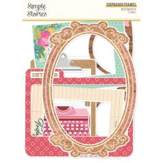   Simple Stories Chipboard  - Chipboard Frames - Noteworthy (1 csomag)