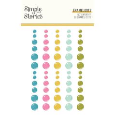   Simple Stories Díszítőelem  - Enamel Dots - Noteworthy (1 ív)