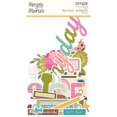   Simple Stories Kivágatok  - Simple Pages Pieces - Noteworthy (1 csomag)