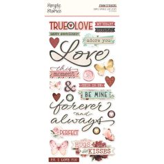   Simple Stories Matrica  - Foam Stickers - Simple Vintage Love Story (2 ív)