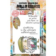   AALL & CREATE Szilikonbélyegző A7 - Leonardo Da Vinci - Stamp Set (1 db)