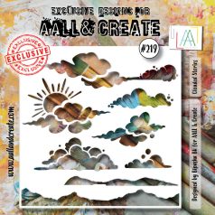   AALL & CREATE Stencil 6" (15 cm) - Clouded Stories (1db)