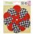 Filc dísz , Feltables / Corsage Houndstooth Flower (1 db)