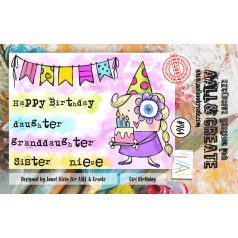   AALL & CREATE Szilikonbélyegző A7 - Girl Birthday - Stamp Set (1 db)