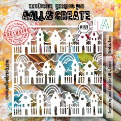 AALL & CREATE Stencil 6" (15 cm) - Rainbow Lane (1db)