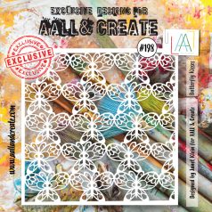   AALL & CREATE Stencil 6" (15 cm) - Butterfly Kisses (1db)