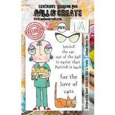   AALL & CREATE Szilikonbélyegző A7 - Animal Nurse Dee - Stamp Set (1 db)