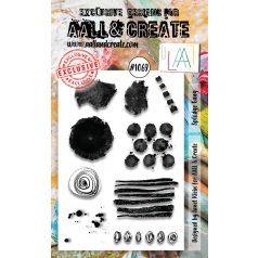   AALL & CREATE Szilikonbélyegző A6 - Splodge Gang - Stamp Set (1 db)