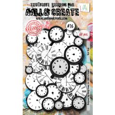 AALL & CREATE Kivágatok - Tick Tock - Ephemera (1 ív)