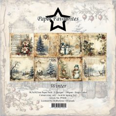   Paper Favourites Scrapbook papírkészlet 12" (30 cm) - Winter - Paper Pack (8 ív)