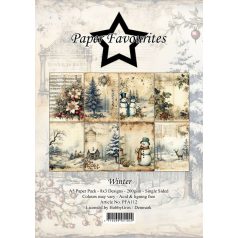   Paper Favourites Scrapbook papírkészlet A5 - Winter - Paper Pack (24 ív)