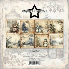   Paper Favourites Scrapbook papírkészlet 6" (15 cm) - Winter - Paper Pack (24 ív)