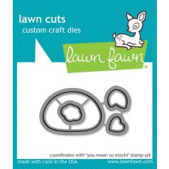   Lawn Fawn Vágósablon LF3307 bélyegzőhöz LF3308 - You Mean So Mochi - Lawn Cuts (1 csomag)