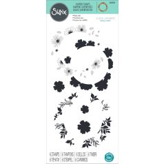   SIZZIX szilikonbélyegző 666526, Botanic Wreath / Sizzix Layered Clear Stamps  (1 csomag)