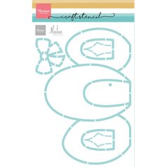   Marianne Design Stencil - Egg cottage by Marleen - Stencils (1 db)