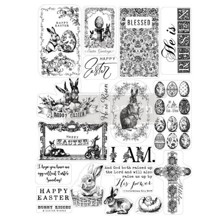 Redesign with Prima Szilikonbélyegző  - Easter - Decor Stamps (1 db)