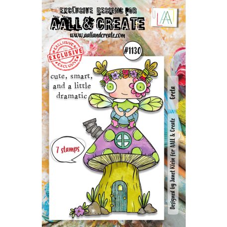 AALL & CREATE Szilikonbélyegző A7 - Greta - Stamp Set (1 db)