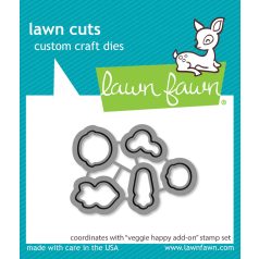   Lawn Fawn Vágósablon LF3342 bélyegzőhöz LF3343 - veggie happy add-on - Lawn Cuts (1 csomag)