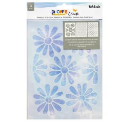   American Crafts Vicki Boutin Discover + Create Stencil 6"x8" Tranquil Stencils (3 db)