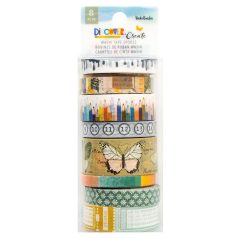   American Crafts Vicki Boutin Discover + Create Dekorációs ragasztószalag Washi Tape (8 db)