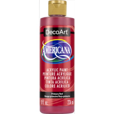 DecoArt Americana Primary Red Akril festék - matt Acrylics (236 ml)