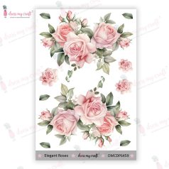   Dress My Craft Elegant Roses Transzfer fólia Mini Transfer Me (1 db)