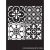 Re-Design with Prima Coastal Tile Stencil 9"X13.5" Decor Stencils (1 db)