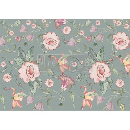 Re-Design with Prima Annie Sloan Swedish Posy Decoupage papír 24"X35" Découpage Décor Tissue Paper (1 db)