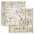 Stamperia Brocante Antiques Scrapbook papír 12" (30 cm) Antiques ckocks Paper Sheets (1 ív)