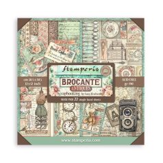   Stamperia Brocante Antiques Papírkészlet 12" (30 cm)  Maxi Paper Pack (22 ív)