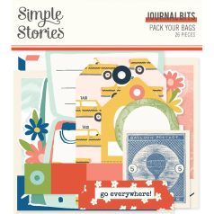   Simple Stories Pack Your Kivágatok Journal Bits & Pieces 1 csomag