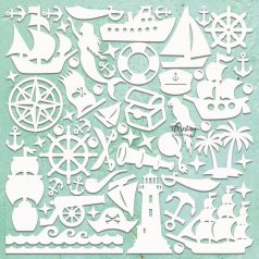   Mintay Papers Chipboard 12" (30 cm) - Decor - Pirate Bay - Chippies (1 ív)