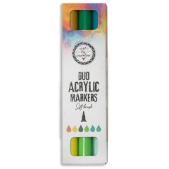   Art by Marlene Greens Akril marker Duo Acrylic Markers Soft Brush (3 db)