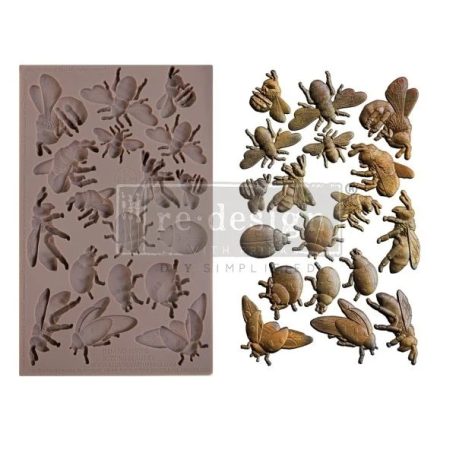 Redesign with Prima Buzzing Beauties Öntőforma 5″X8″ Décor Mould (1 db)