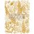 Redesign with Prima Kacha Gold Foil Foliage Finesse Transzfer fólia 18"X24" (45x60 cm) Decor Transfers (1 csomag)