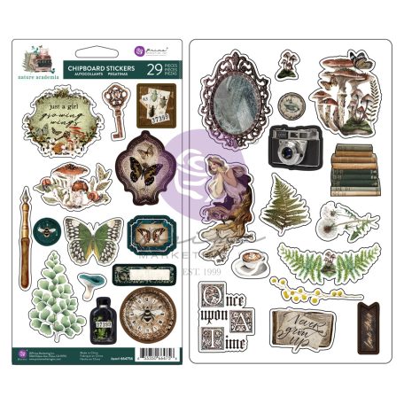 Prima Marketing Nature Academia Chipboard matricaChipboard Stickers (1 csomag)