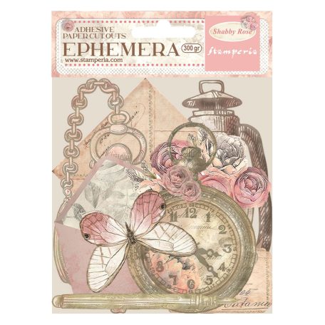 Stamperia Shabby Rose Kivágatok - öntapadós Ephemera (1 csomag)