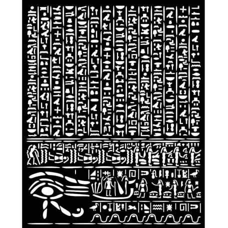 Stamperia Fortune Vastag stencil 20x25cm Egypt Thick Stencil  (1 db)