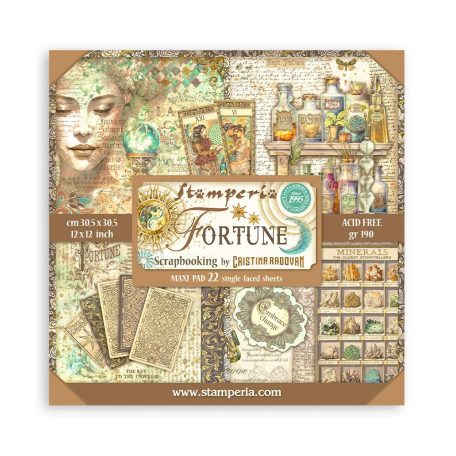 Stamperia Fortune Papírkészlet 12" (30 cm)  Maxi Paper Pack (22 ív)