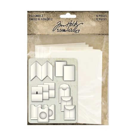 Tim Holtz File Cards 2  Kártyák, zsebek Idea-ology (12 db)