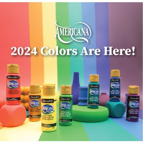 DecoArt Americana® Acrylics 2024 Americana Colors Set Akrilfesték készlet - matt 59ml (8 db)