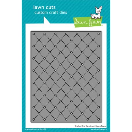 Lawn Fawn Quilted Star Backdrop Vágósablon LF3451 Lawn Cuts (1 csomag)