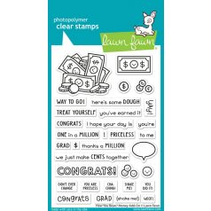   Lawn Fawn How You Bean? Money Add-on Szilikonbélyegző LF3419 Clear Stamps (1 csomag)