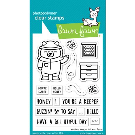 Lawn Fawn You're A Keeper Szilikonbélyegző LF3136 Clear Stamps (1 csomag)