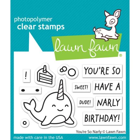 Lawn Fawn You're So Narly Szilikonbélyegző LF3297 Clear Stamps (1 csomag)