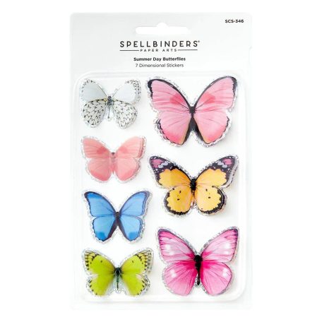 Spellbinders Summer 3D Pillangó matrica Butterflies Stickers (7 db)